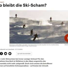 Skifahren und CO2: Muss man sich für das Skifahren schämen?